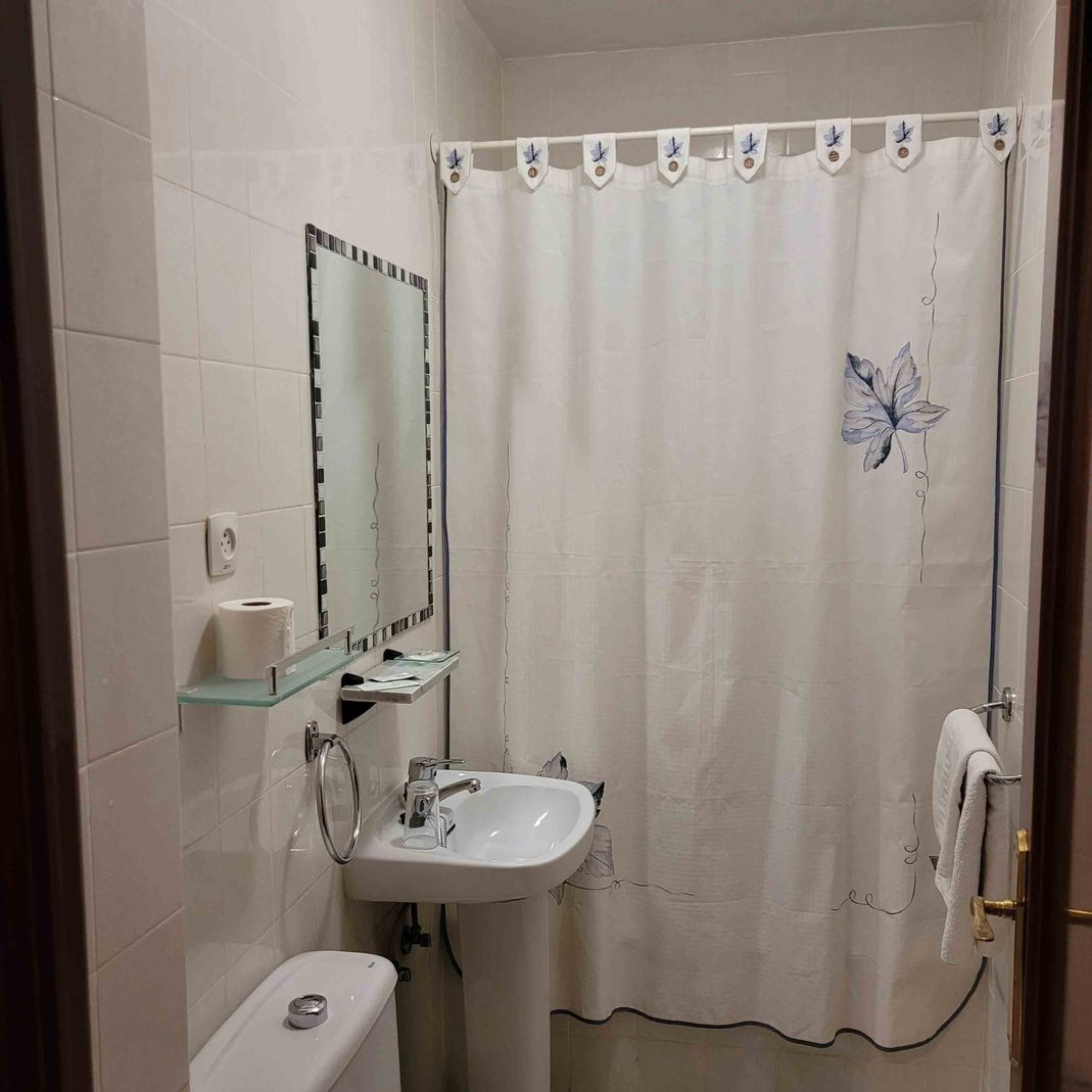 Hostal Pan América baño con ducha